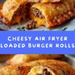 Air Fryer Loaded Cheeseburger Egg Rolls Recipe