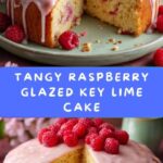 Raspberry Glazed Key Lime Cake Recipe
