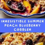 Summer Peach and Blueberry Cobbler Recipe