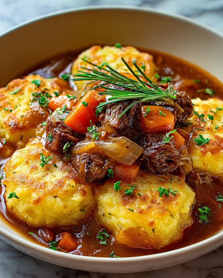 Beef Stew with Potato Topping Recipe