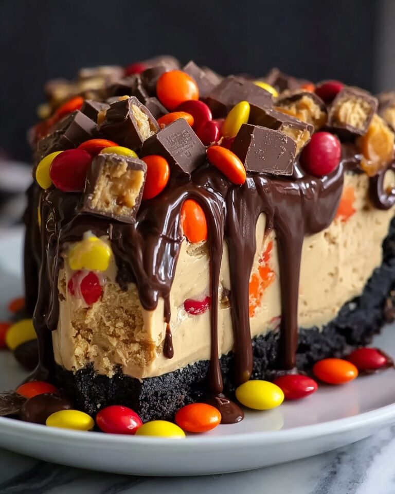 Chocolate Peanut Butter Candy Cheesecake Recipe
