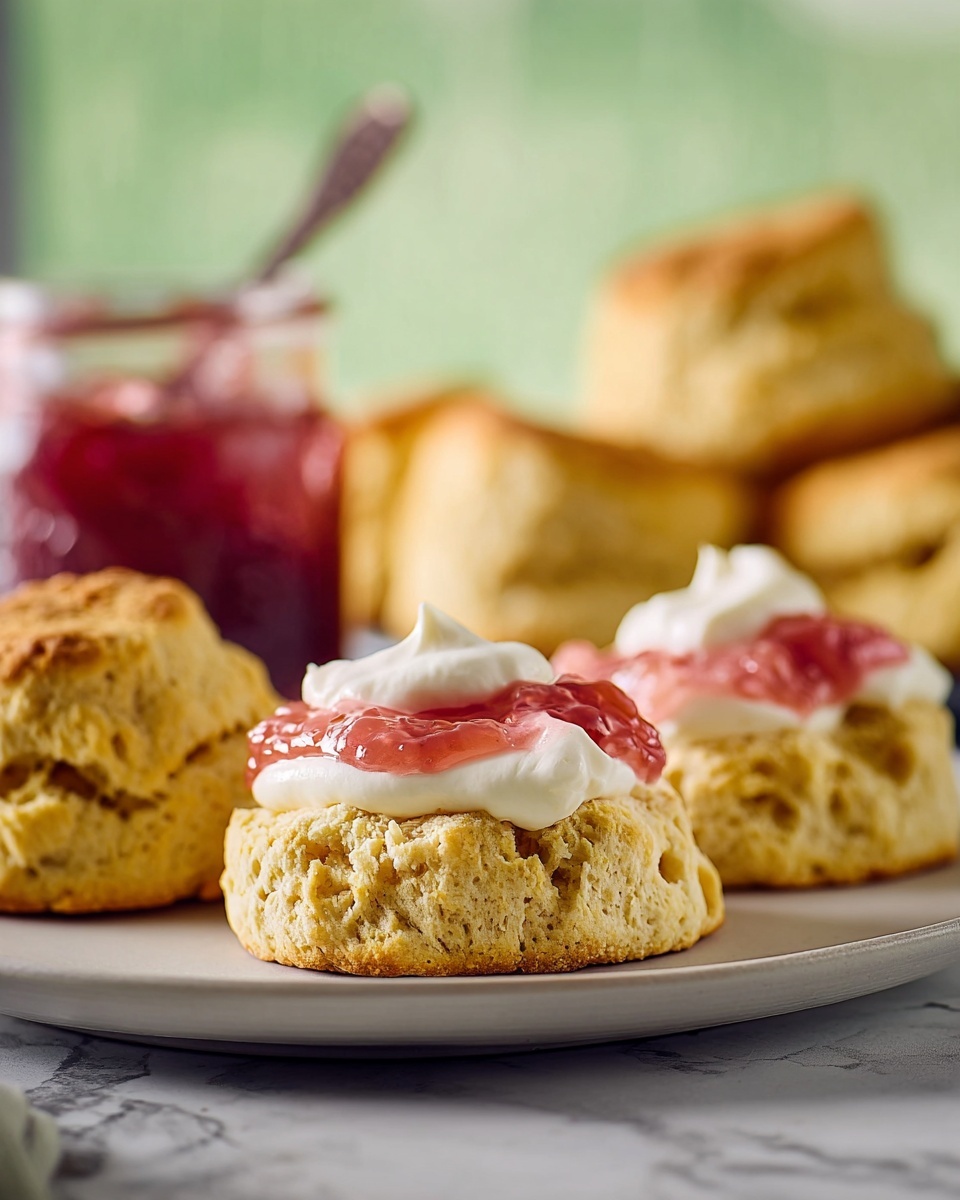 Rhubarb & Custard Scones Recipe - Recipe Image