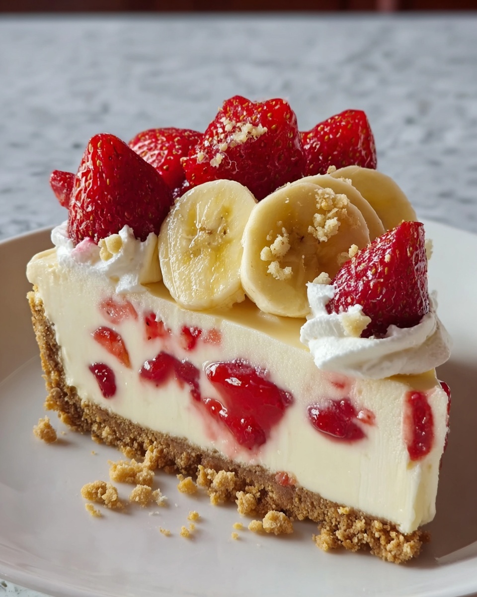 Strawberry Banana Cream Pie Recipe - Recipe Image