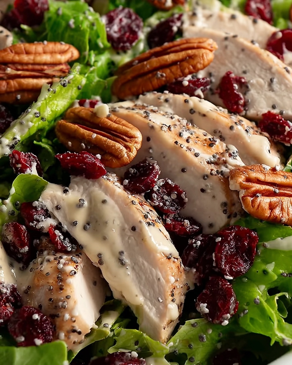 Cranberry Pecan Chicken Salad with Poppy Seed Dressing Recipe - Recipe Image