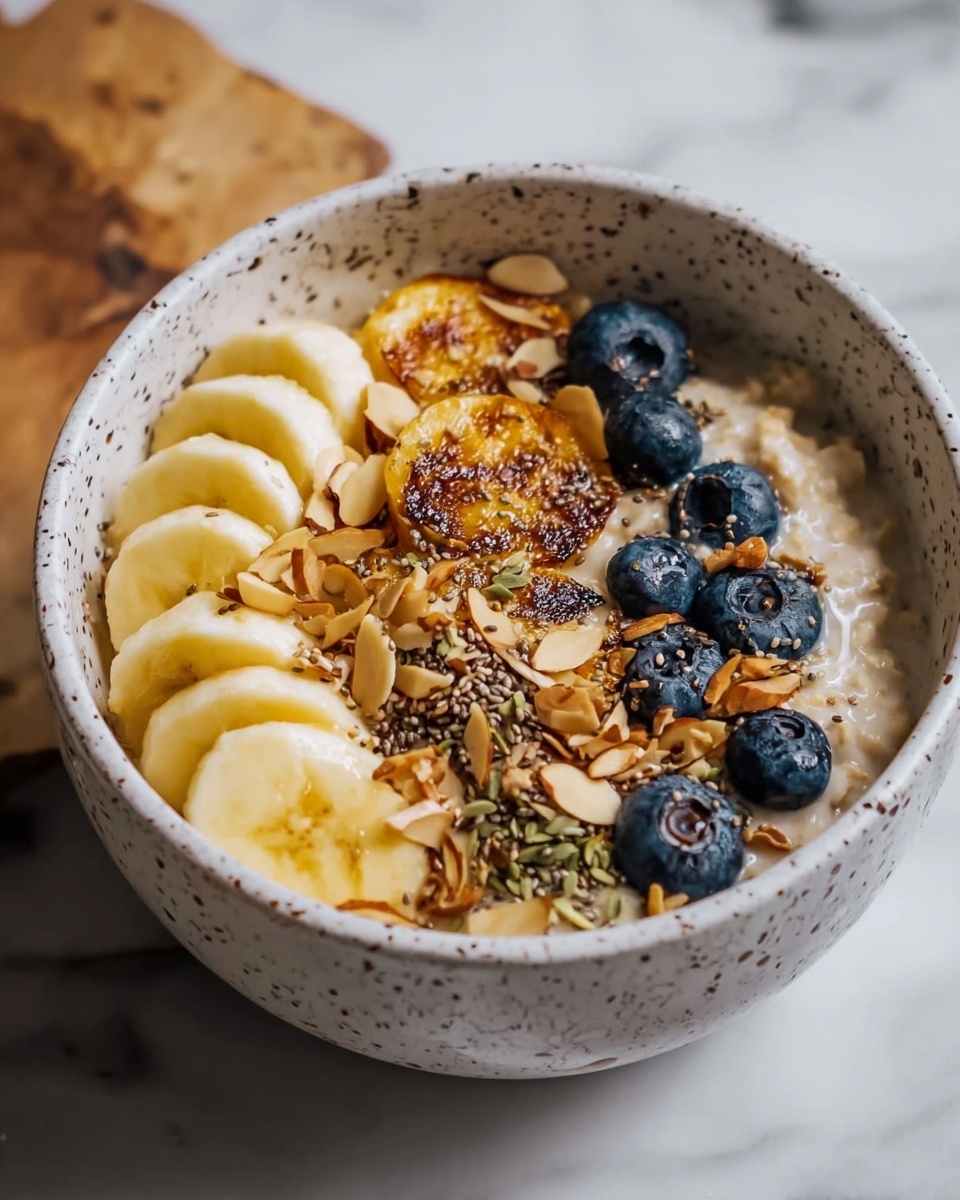 Caramelized Banana Split Overnight Oats Recipe - Recipe Image