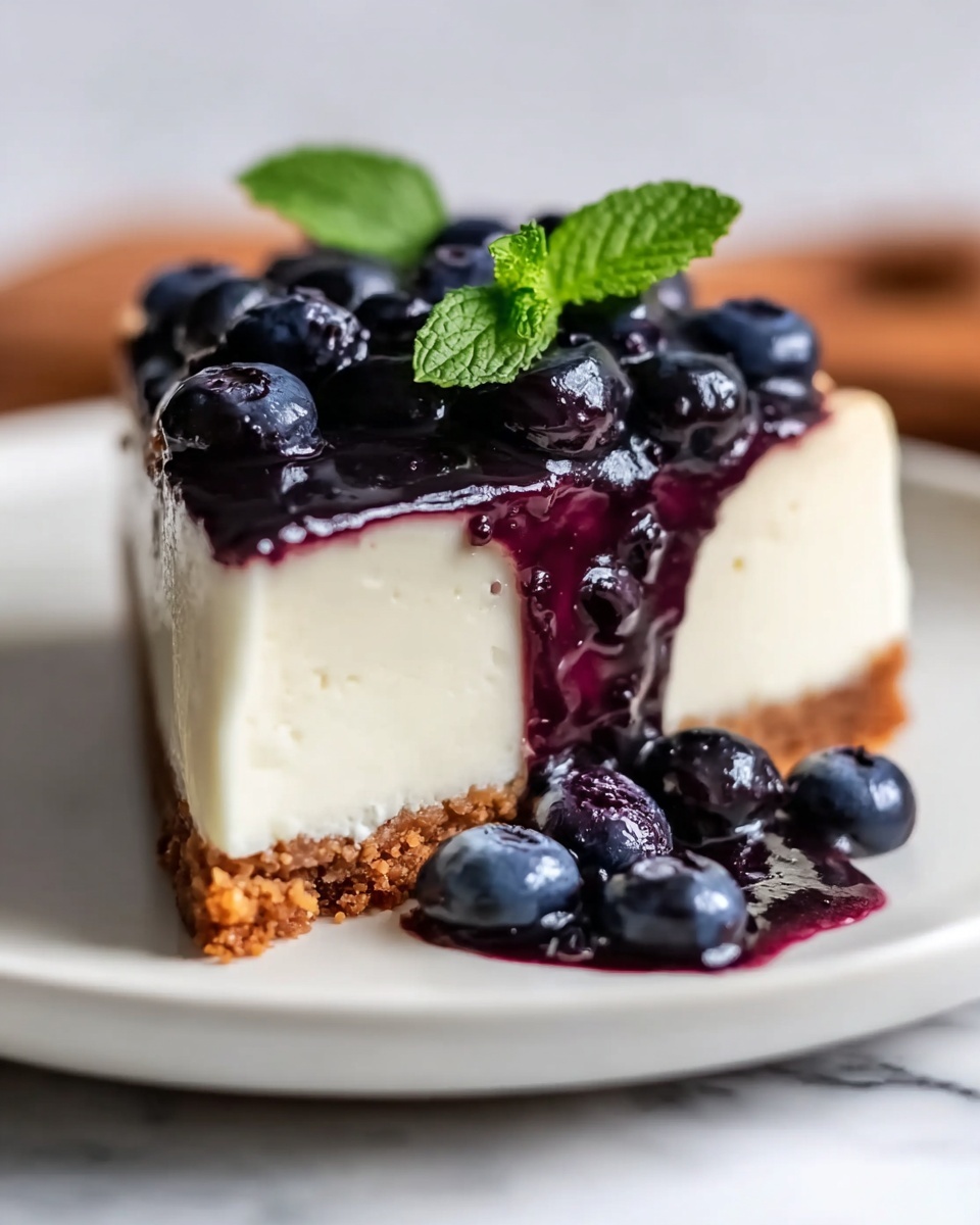 No-Bake Blueberry Cheesecake Recipe - Recipe Image