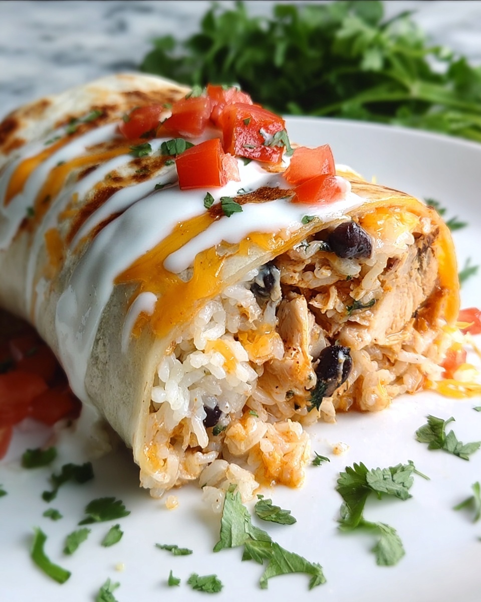 Smothered Baked Chicken Burritos Recipe - Recipe Image