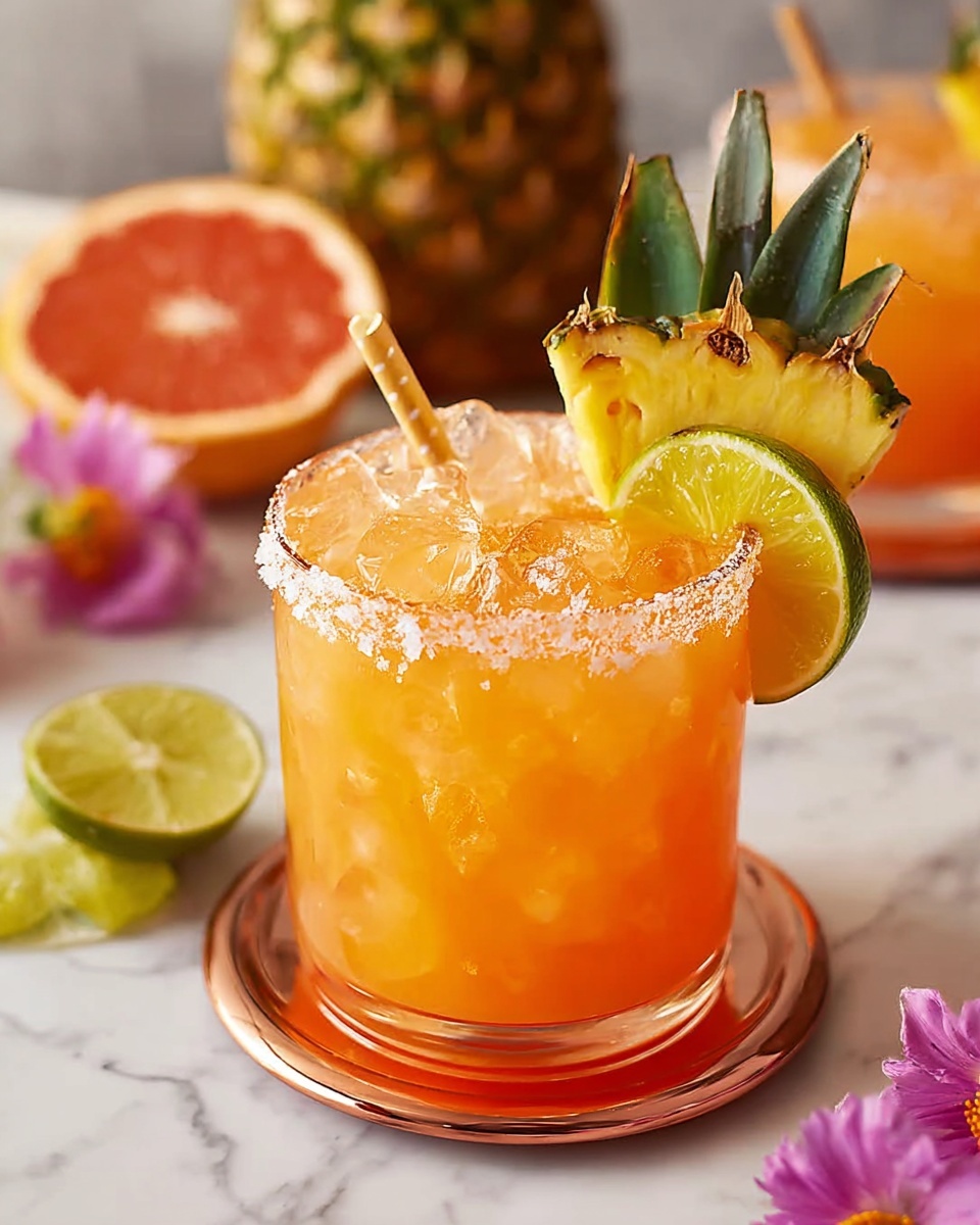 Pineapple Mango Rum Punch Recipe - Recipe Image