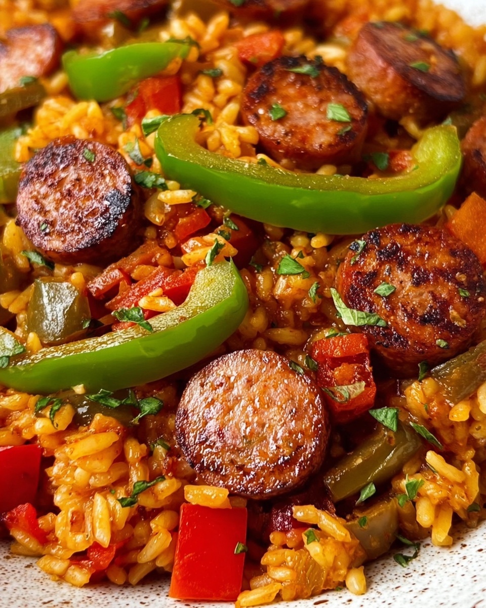 Cajun Sausage and Rice Skillet Recipe - Recipe Image