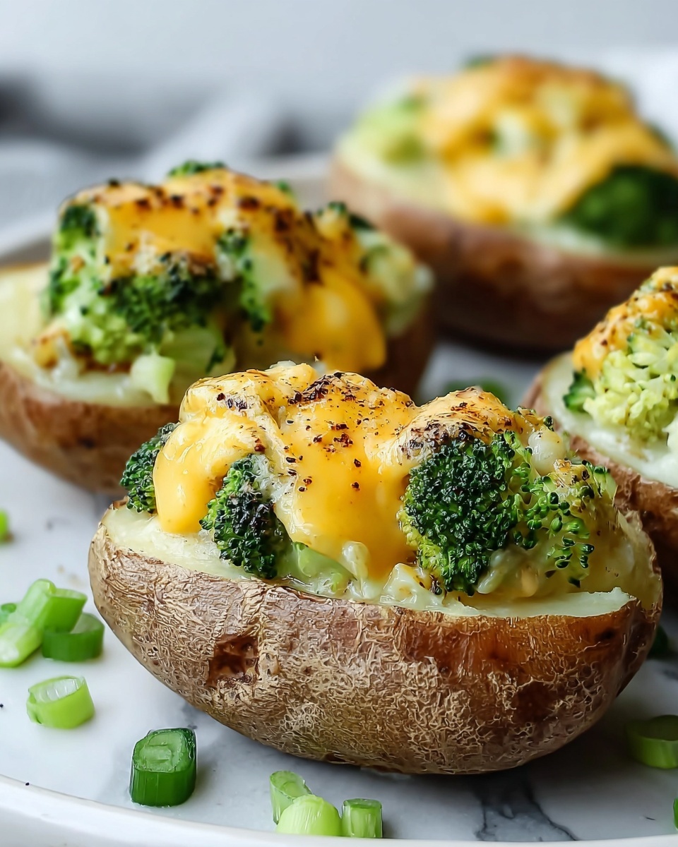 Broccoli Cheese Baked Potatoes Recipe - Recipe Image