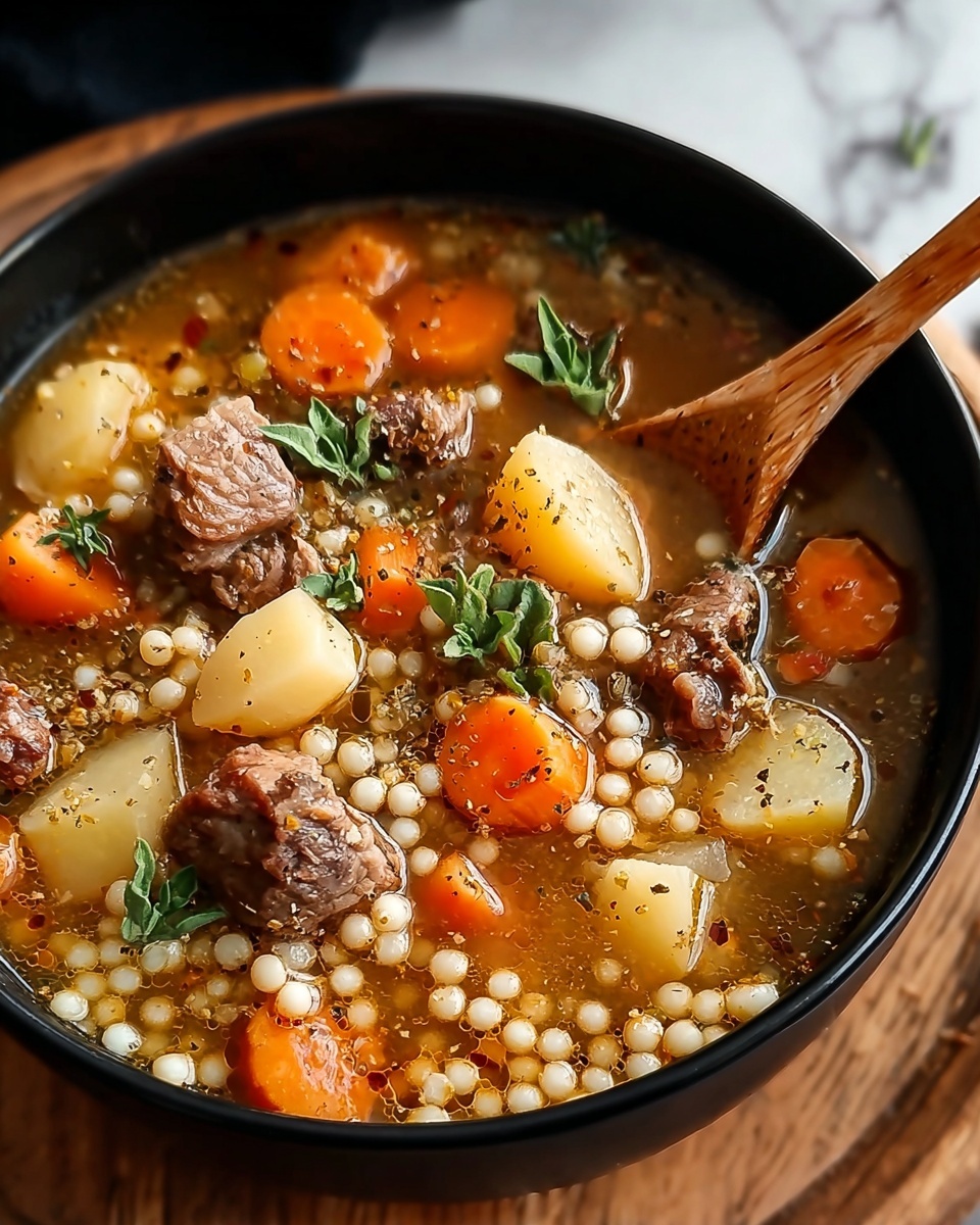 Old-Fashioned Beef Barley Soup Recipe - Recipe Image