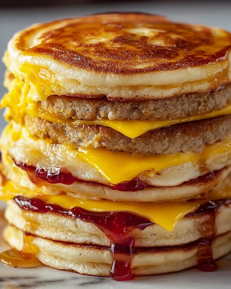 Homemade McGriddle Sandwiches with Bacon, Egg, and Maple Syrup Recipe