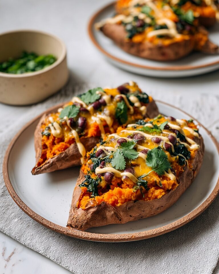 Stuffed Sweet Potatoes with Black Beans, Corn, and Avocado Recipe