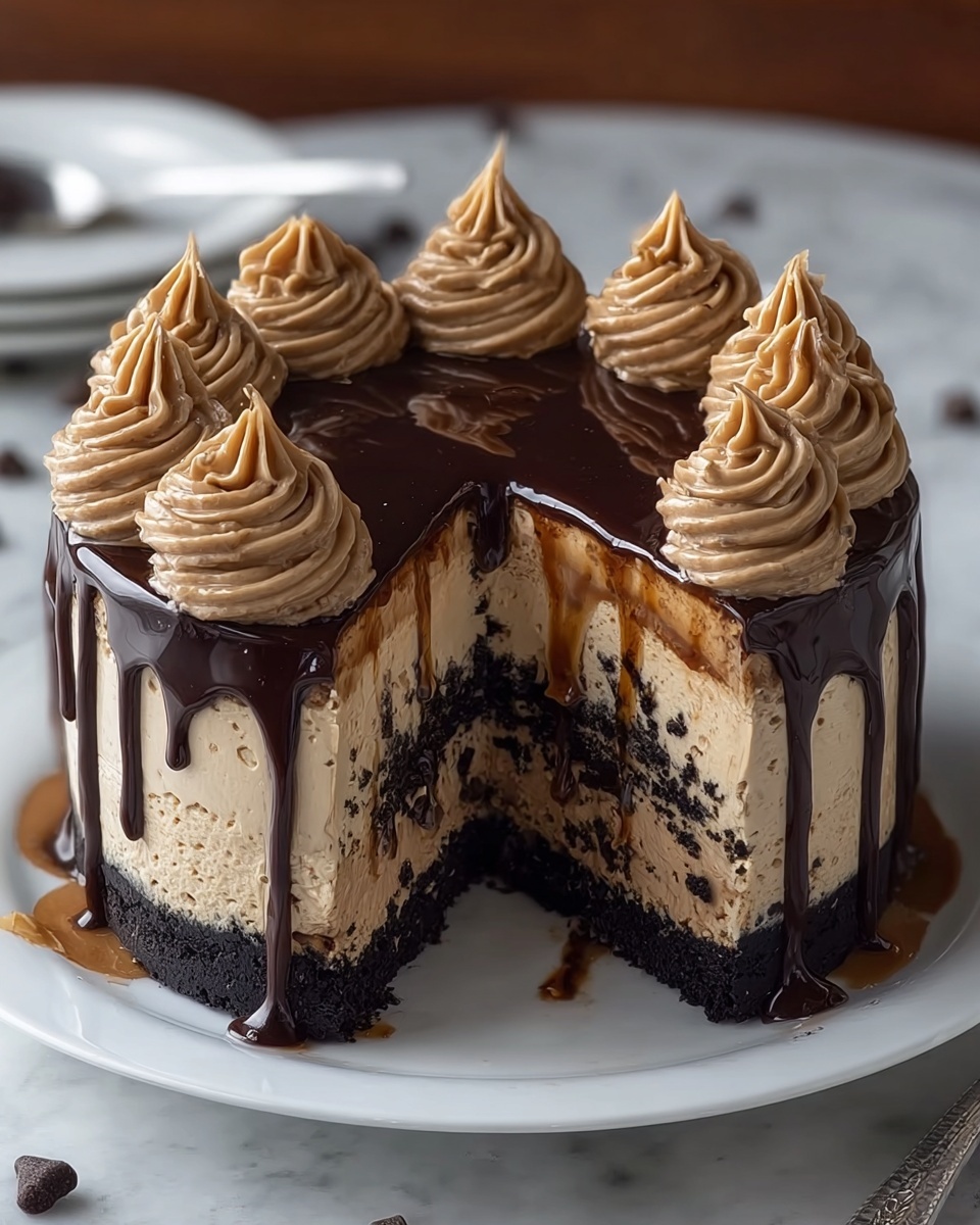 Chocolate Peanut Butter Cheesecake Delight Recipe - Recipe Image