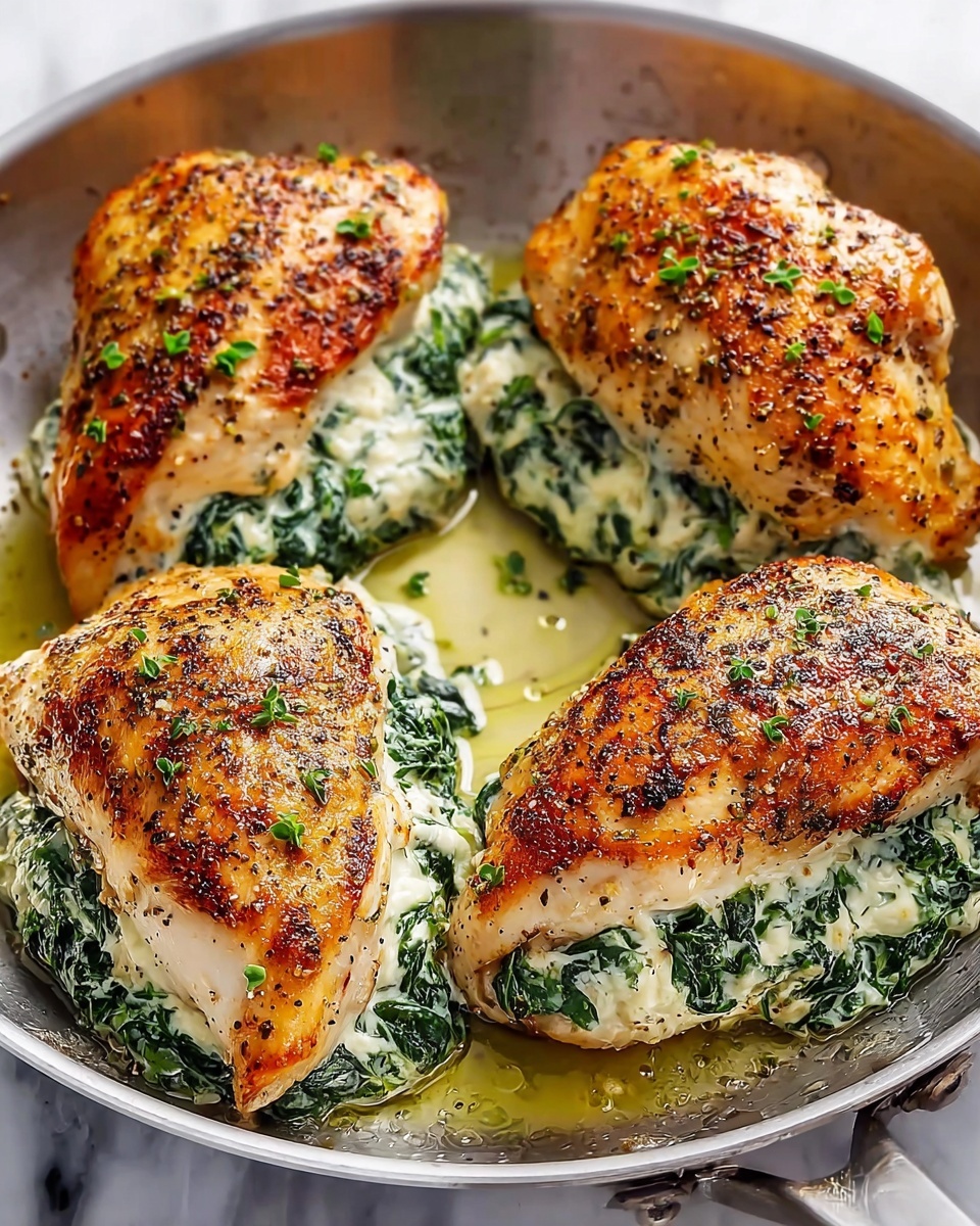Spinach Artichoke Stuffed Chicken Breast Recipe - Recipe Image