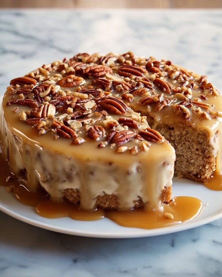 Butter Pecan Praline Poke Cake Recipe
