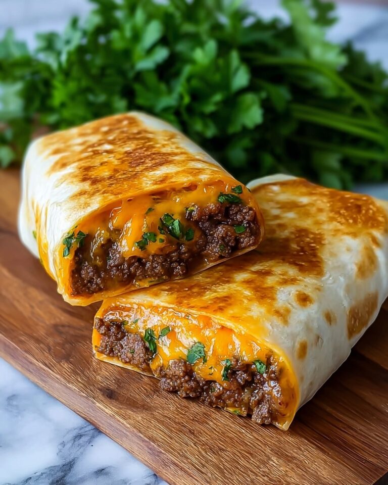 Garlic Butter Beef Cheeseburger Rollups Recipe