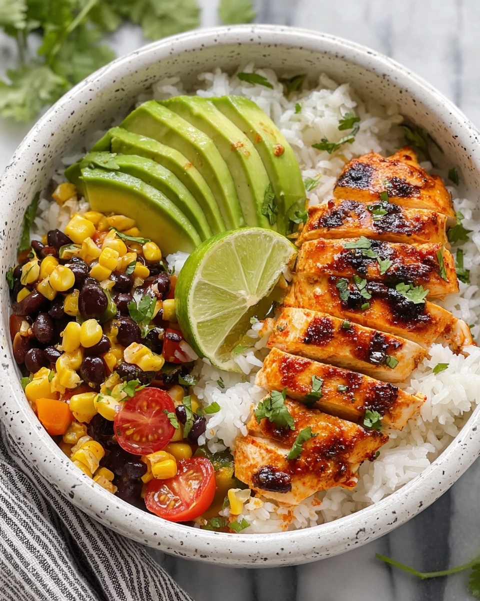 Honey Chipotle Chicken Rice Bowls Recipe - Recipe Image