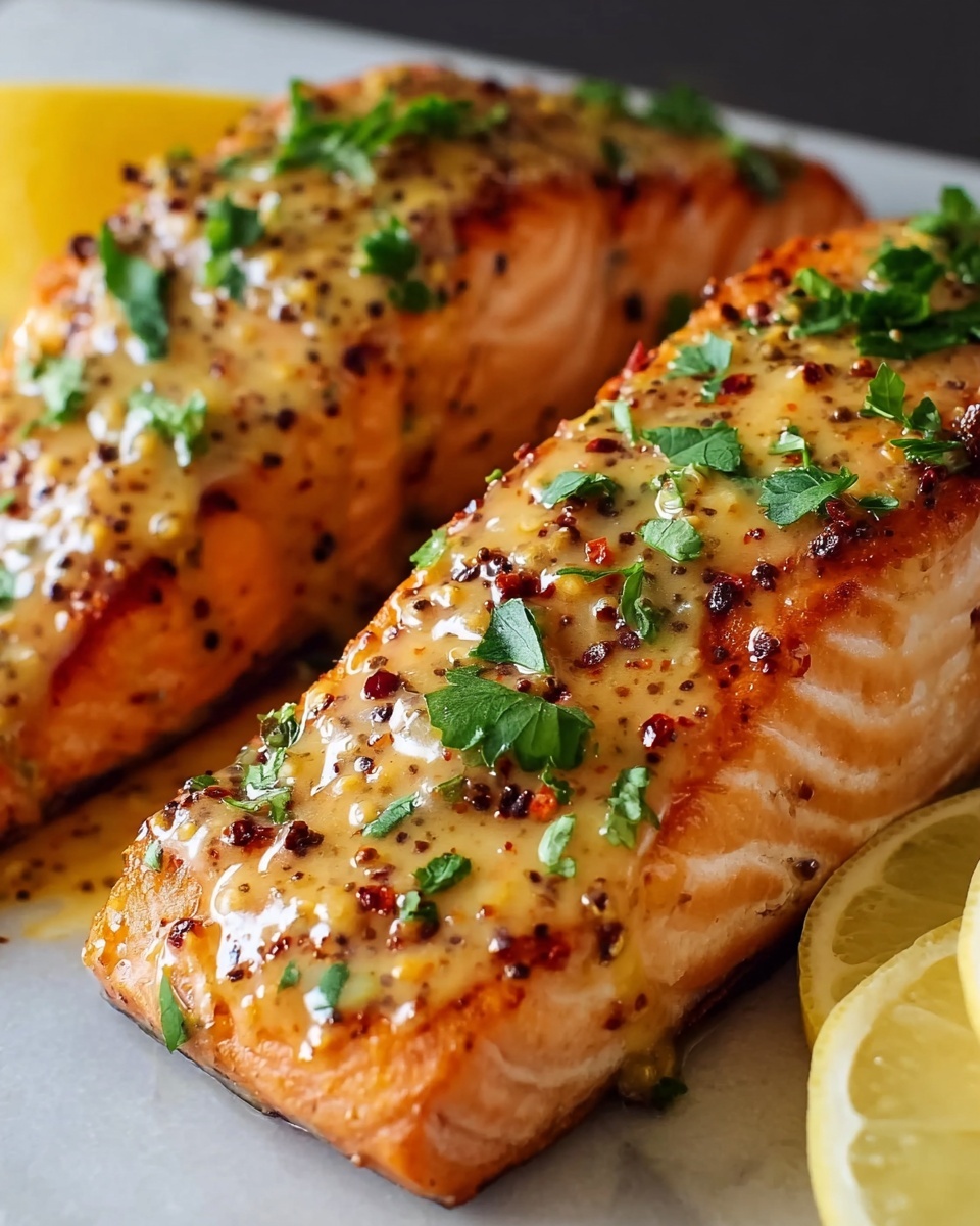 Dijon Salmon with Lemon Dijon Sauce Recipe - Recipe Image