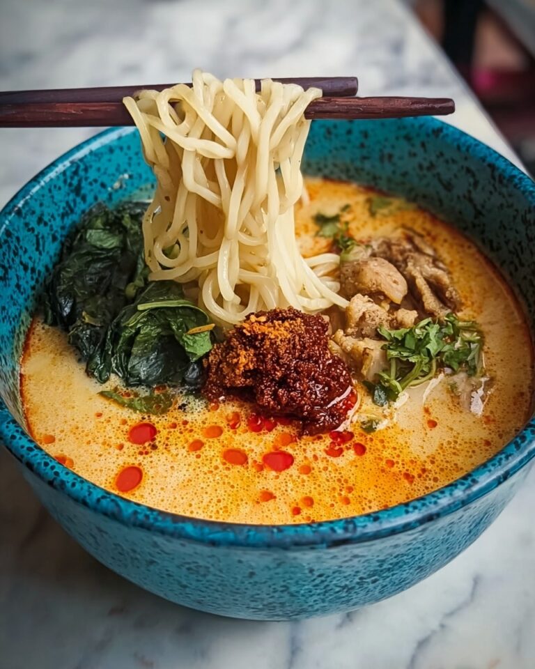 Easy Japanese Tan Tan Men: Spicy Ramen with Sesame Pork and Soft-Boiled Eggs Recipe