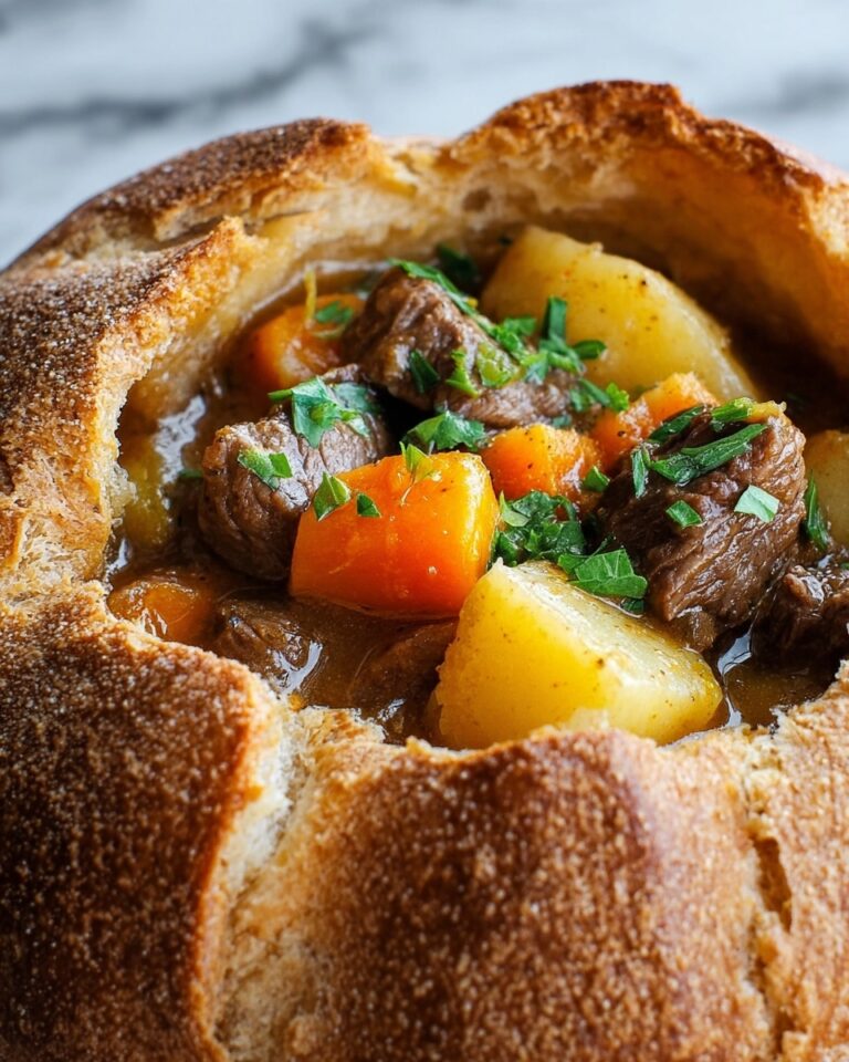 Beef Stew Bread Bowl Recipe