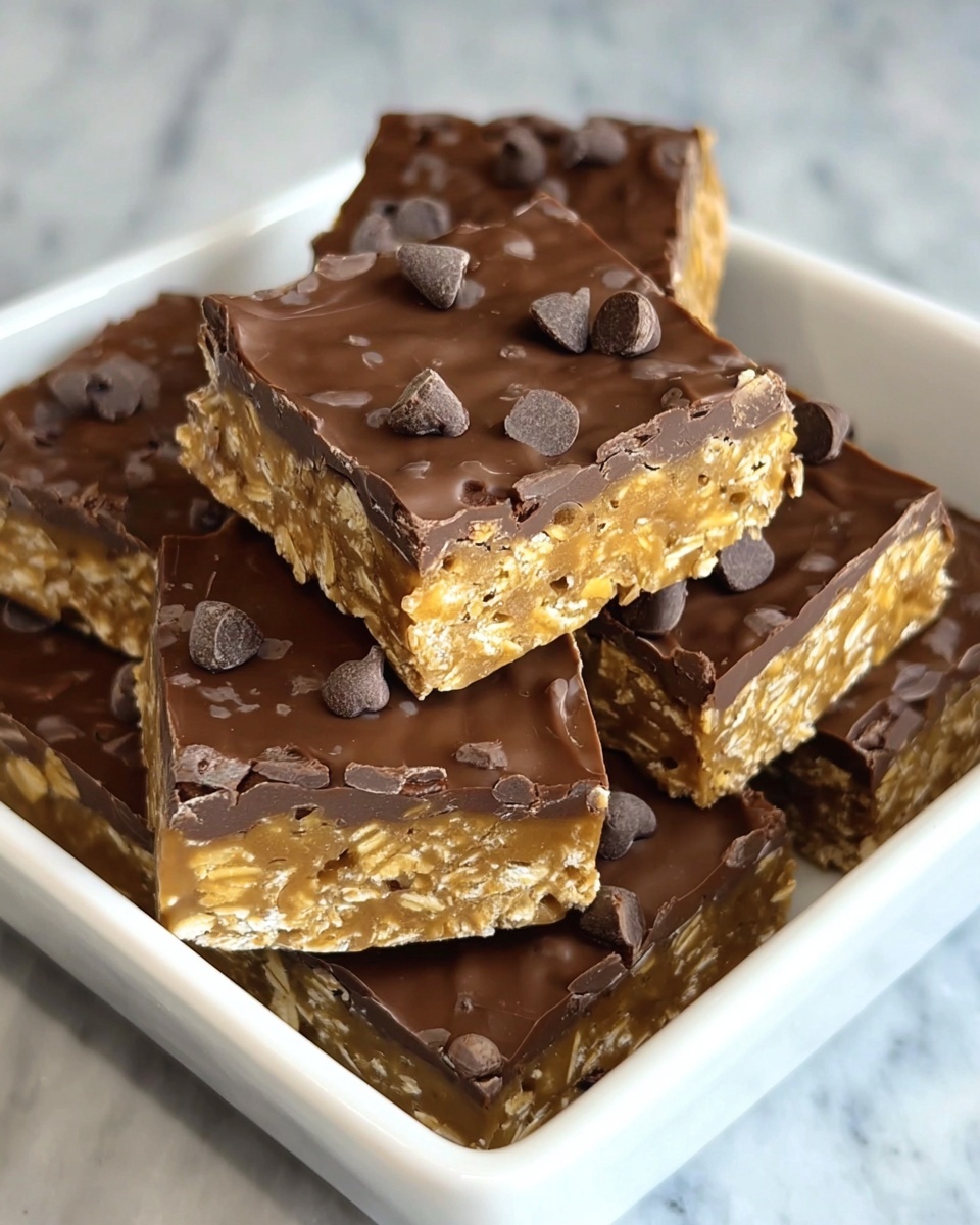 No-Bake Protein Bars with Chocolate Chips Recipe - Recipe Image