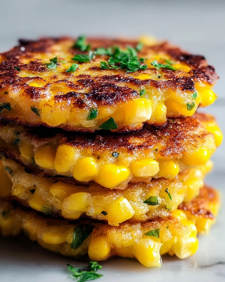 Crispy and Golden Corn Fritters Recipe - Recipe Image