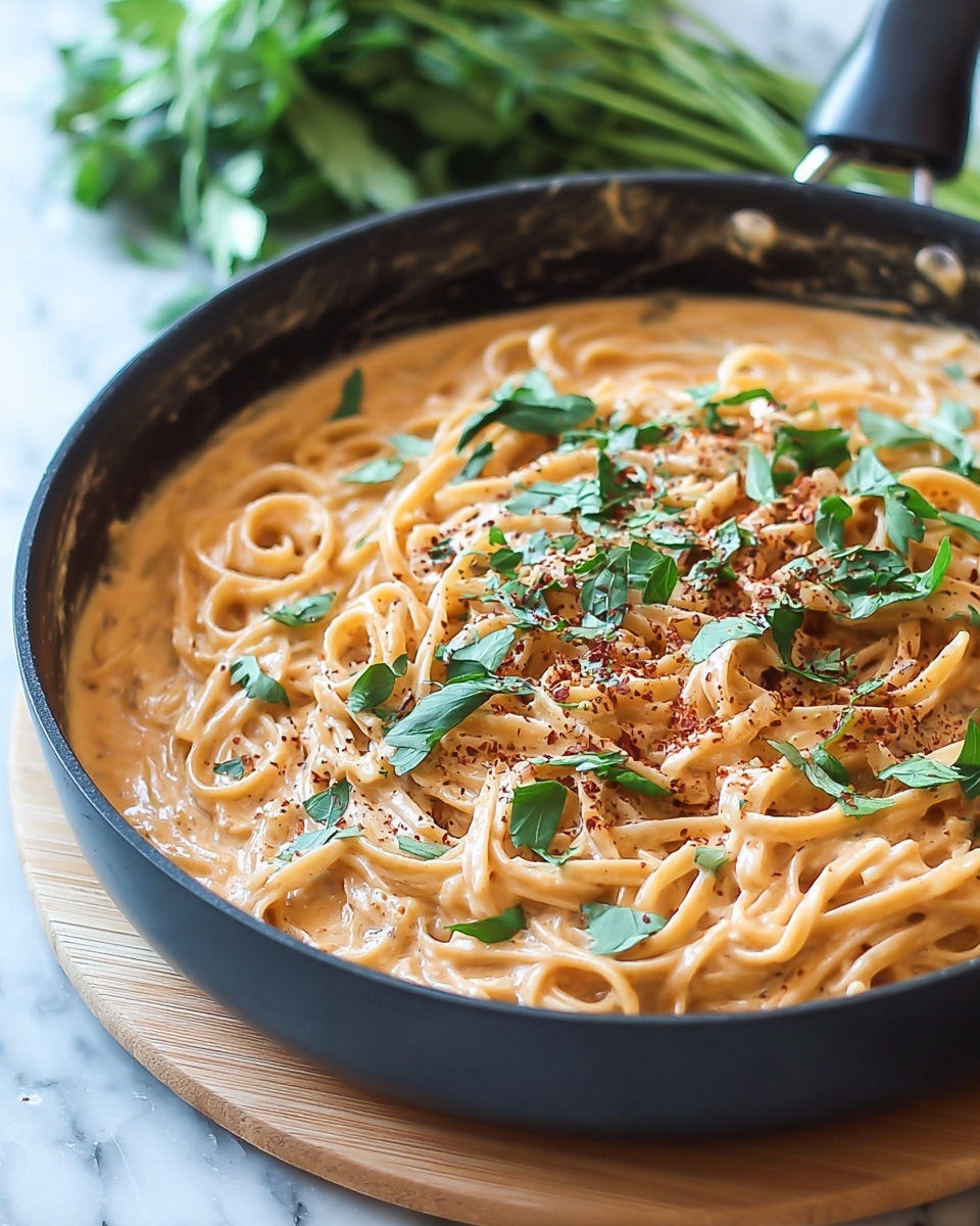 Creamy Red Pepper Alfredo Sauce: A Delicious Twist on Classic Pasta Dishes Recipe - Recipe Image