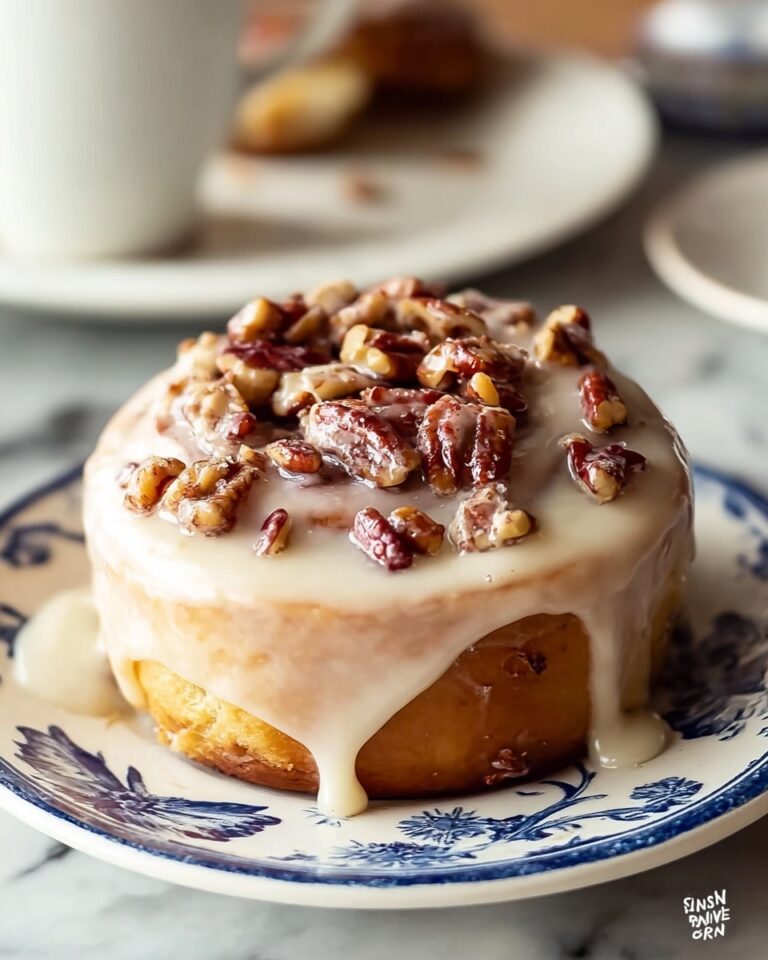 Browned Butter Frosted Pecan Cinnamon Rolls Recipe