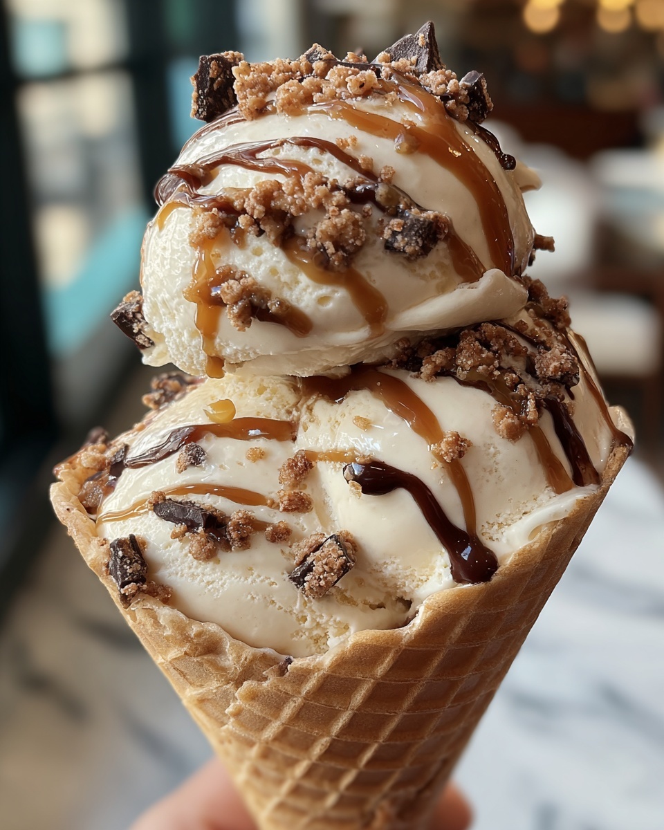 Homemade Salted Caramel Ice Cream Recipe - Recipe Image