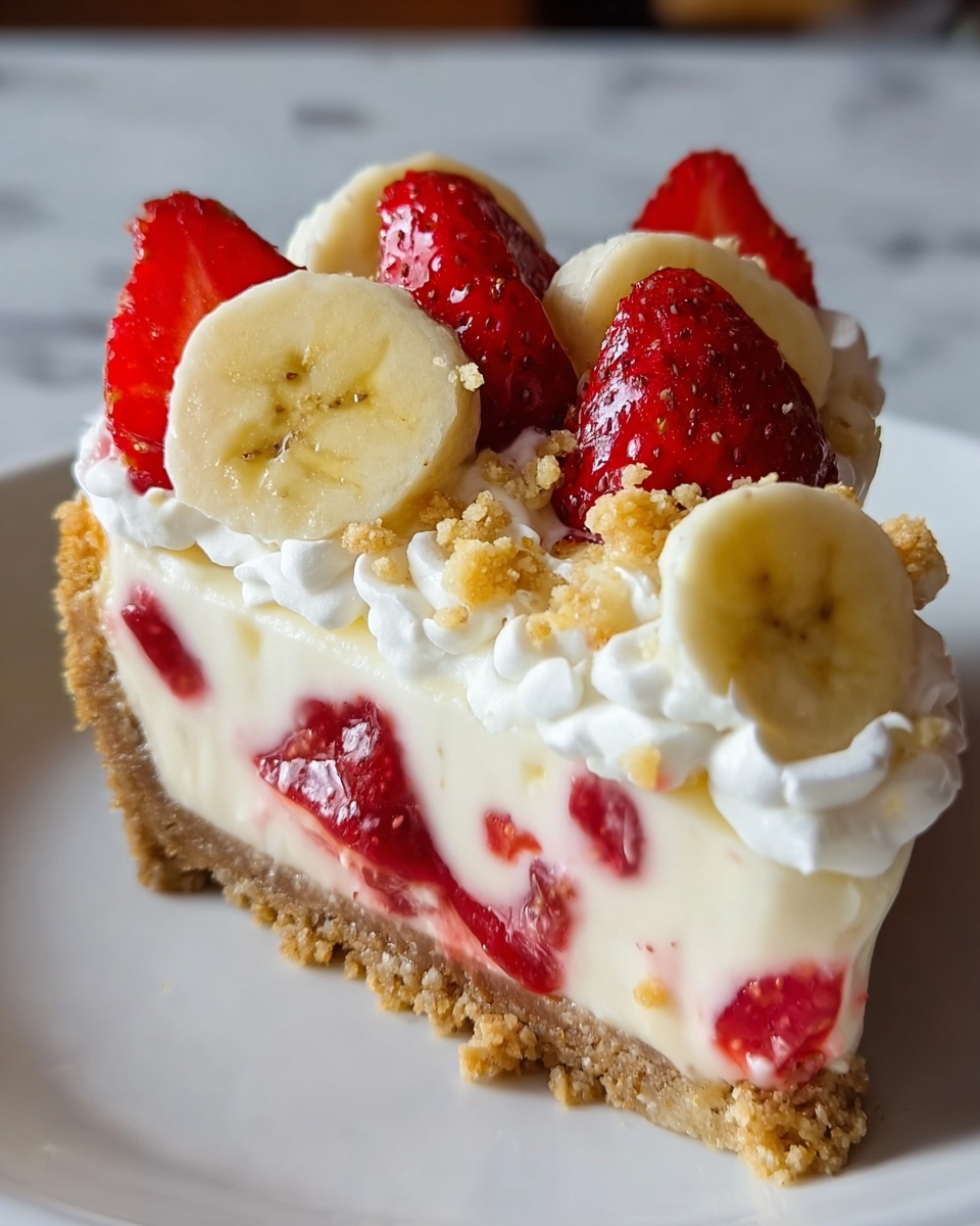 Strawberry Banana Cream Pie Recipe - Recipe Image