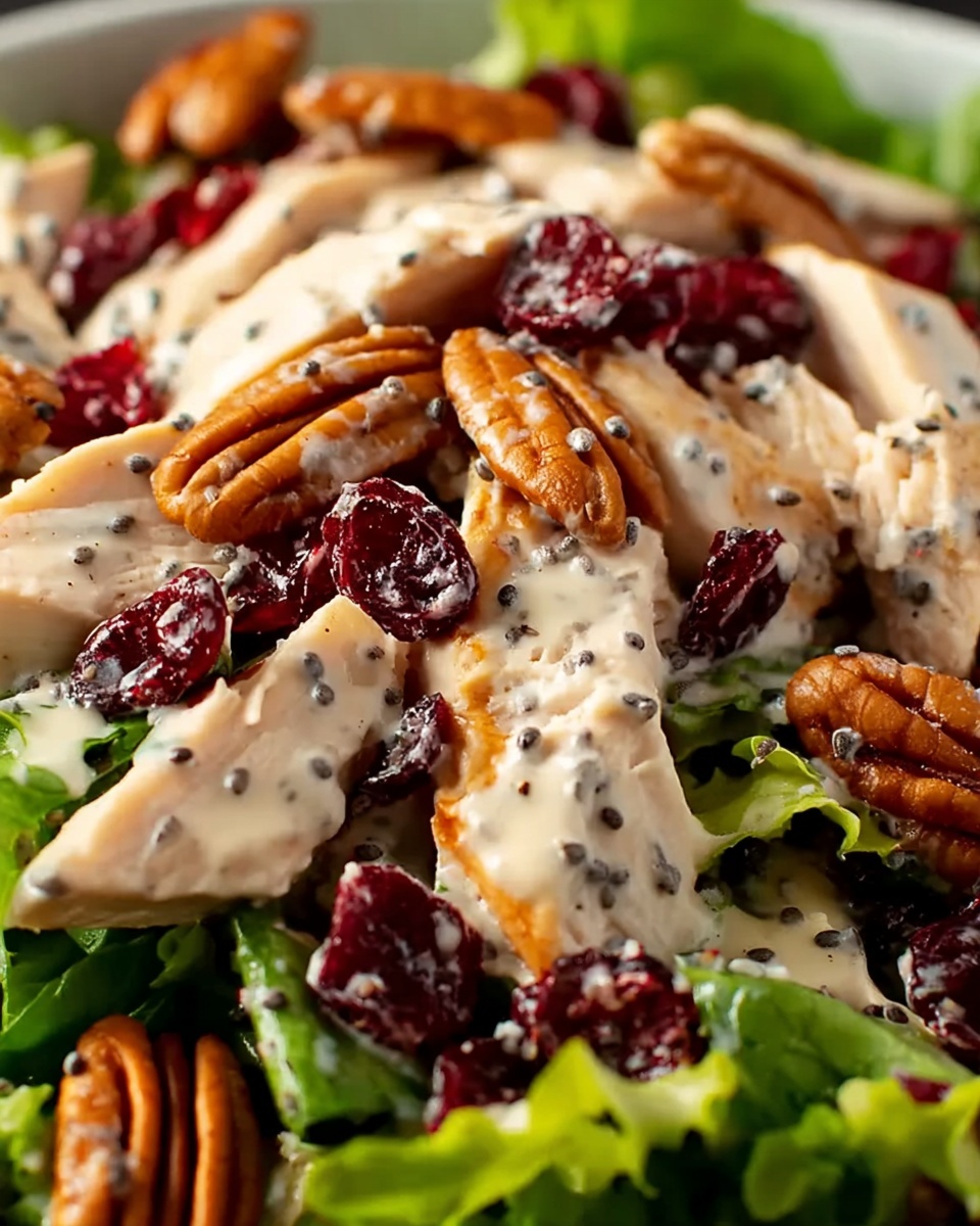 Cranberry Pecan Chicken Salad with Poppy Seed Dressing Recipe - Recipe Image