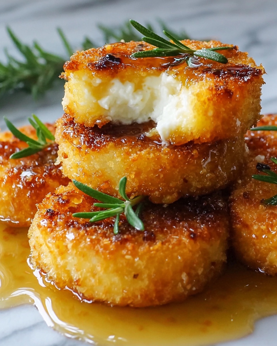Fried Goat Cheese Balls with Spicy Sage Honey Recipe - Recipe Image