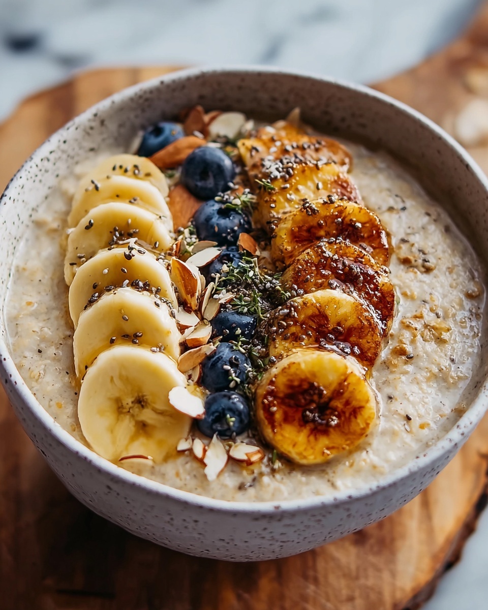 Caramelized Banana Split Overnight Oats Recipe - Recipe Image