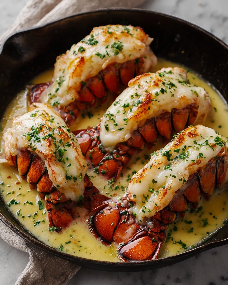 Creamy Garlic Butter Lobster Tails Recipe - Recipe Image