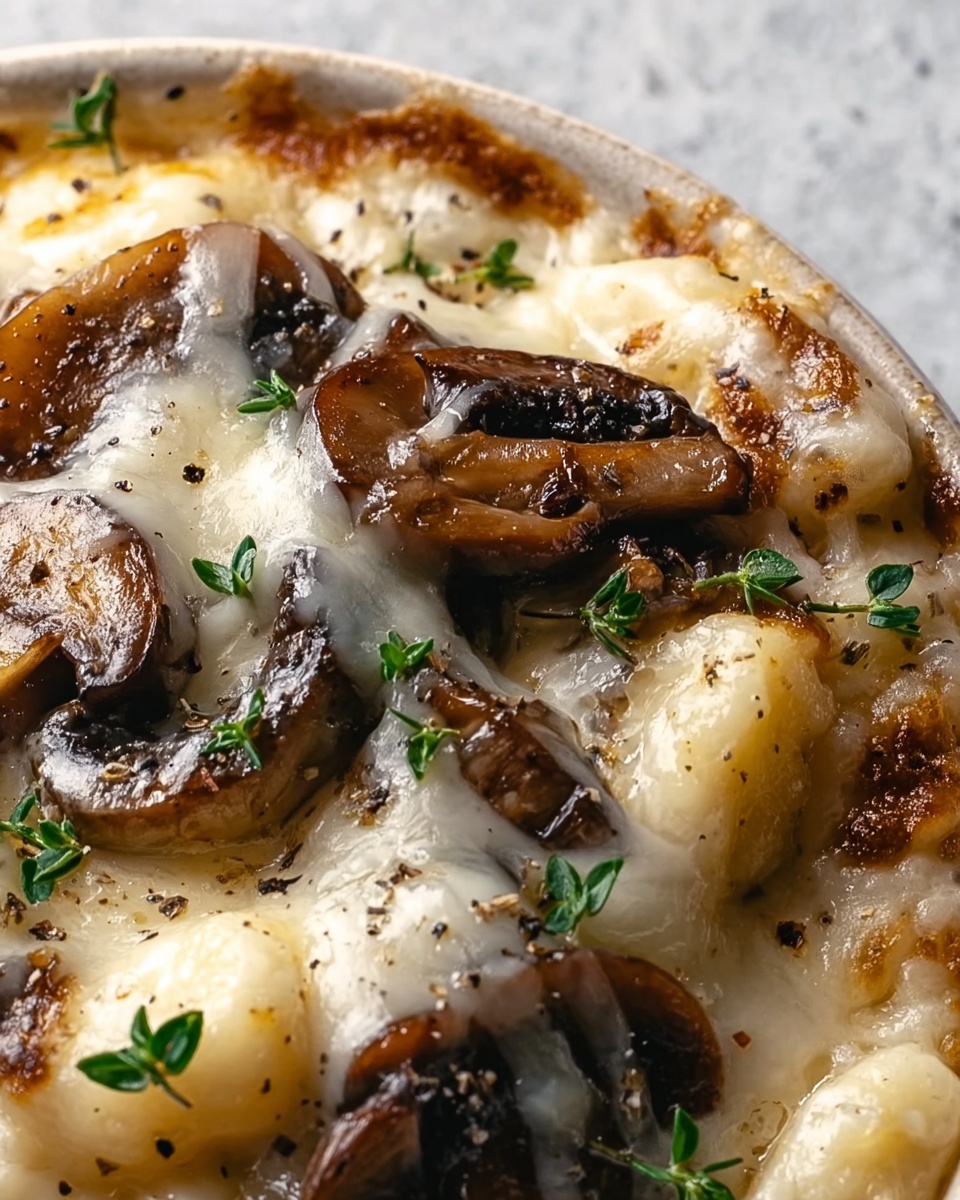 Easy Ricotta Gnocchi with Creamy Mushroom Sauce Recipe - Recipe Image