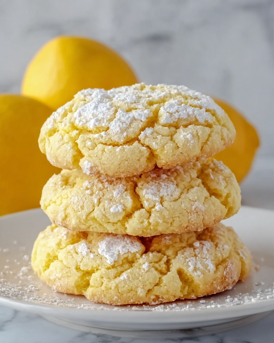Lemon Gooey Butter Cookies Recipe - Recipe Image