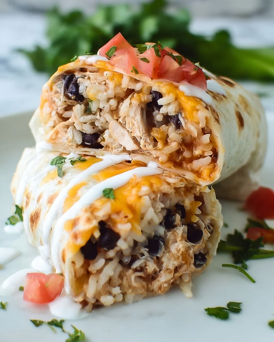 Smothered Baked Chicken Burritos Recipe - Recipe Image