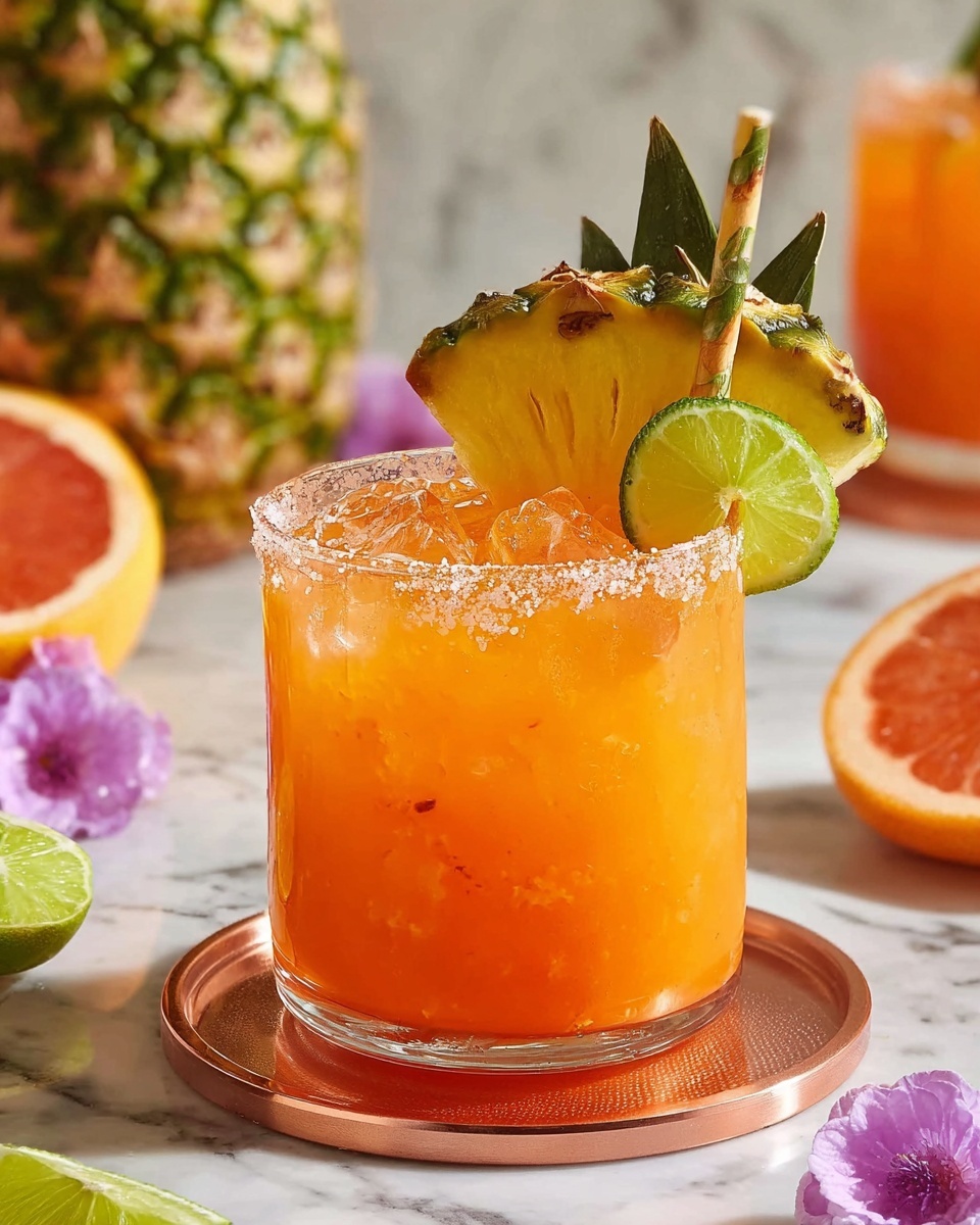 Pineapple Mango Rum Punch Recipe - Recipe Image