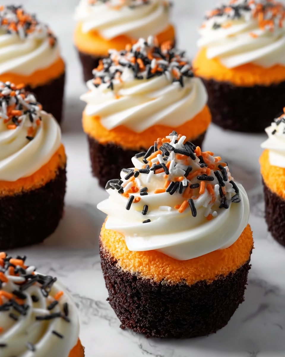 Brownie Cupcake Halloween Treats Recipe - Recipe Image