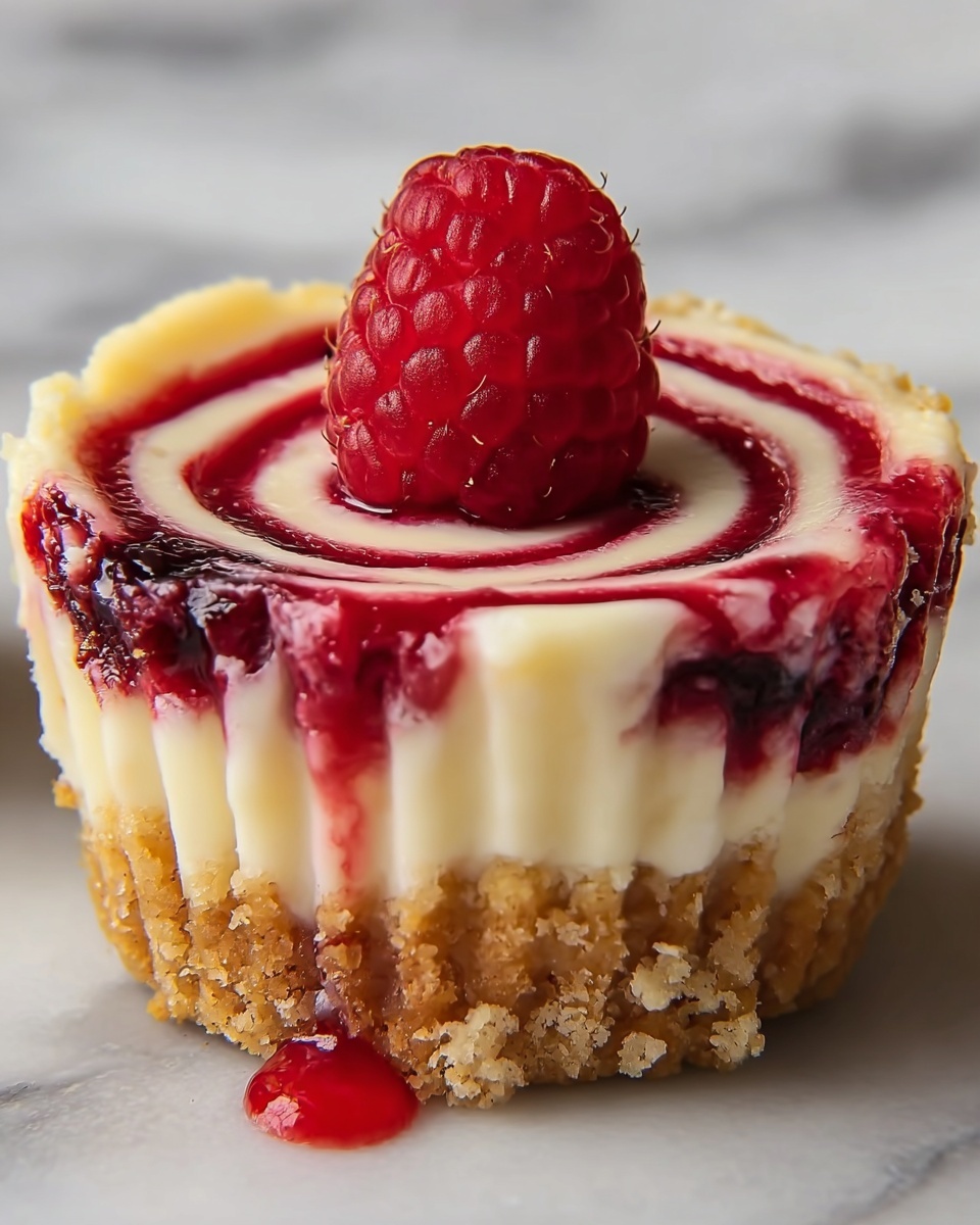 Berry Swirl Cheesecake Bites Recipe - Recipe Image