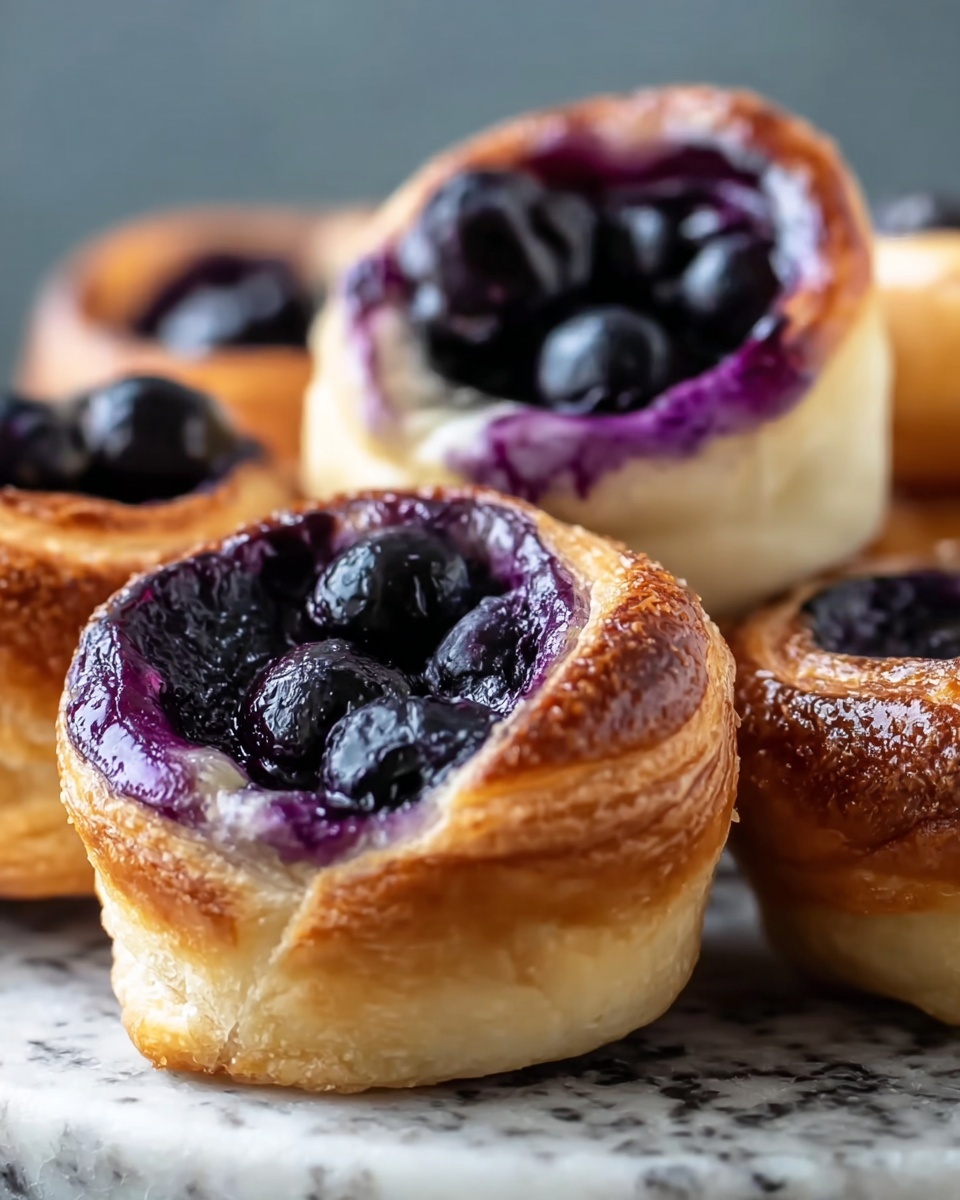Crispy Blueberry Cream Cheese Rolls Recipe - Recipe Image