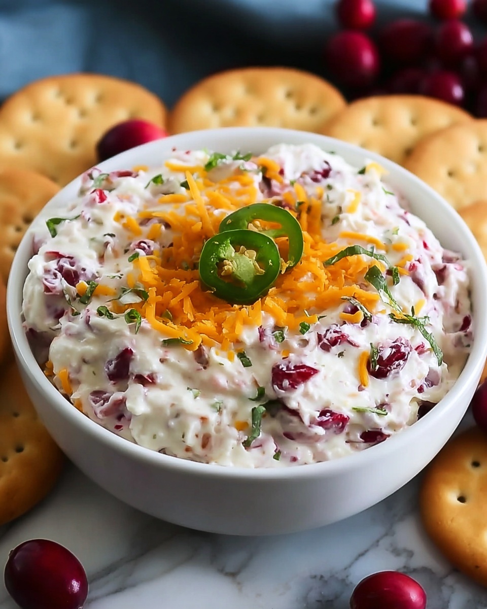 Holiday Cranberry Jalapeño Cream Cheese Dip Recipe - Recipe Image