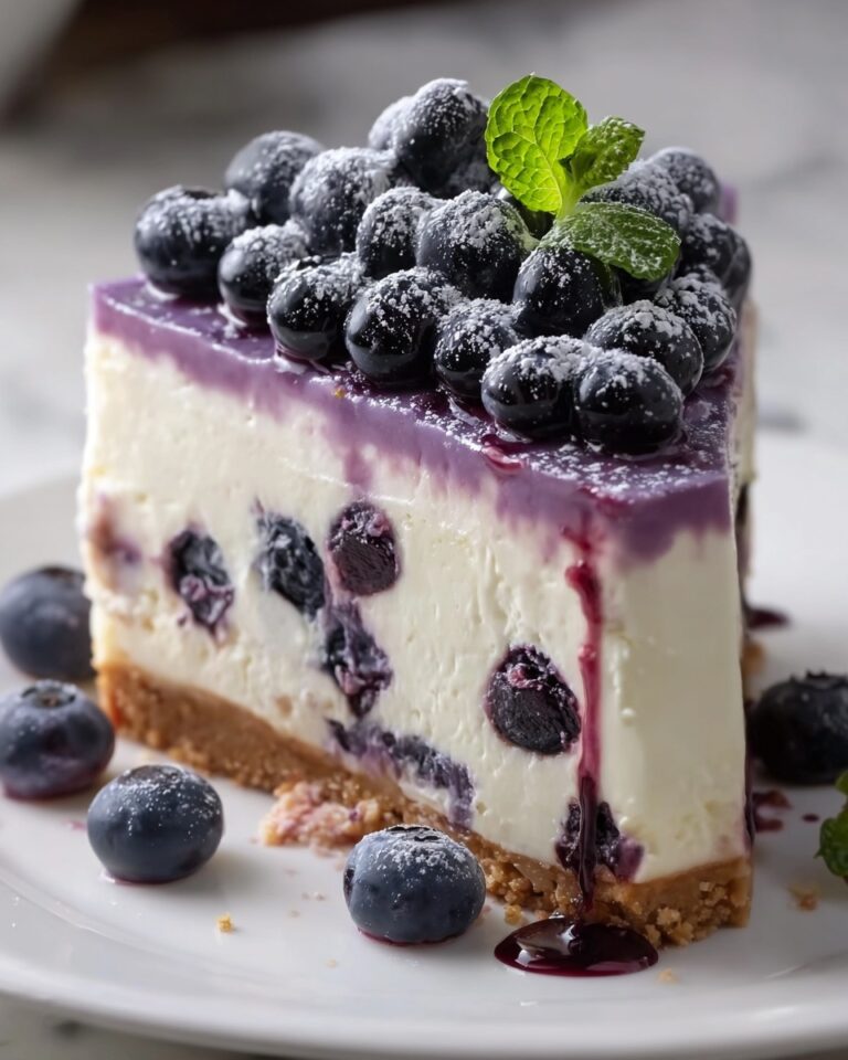 White Chocolate Blueberry Cheesecake Recipe