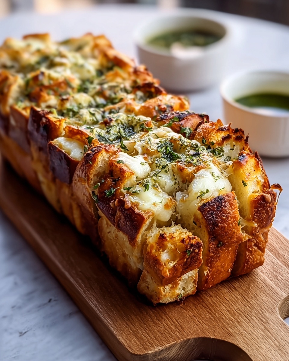 Garlic Herb and Cheese Pull-Apart Bread Recipe - Recipe Image
