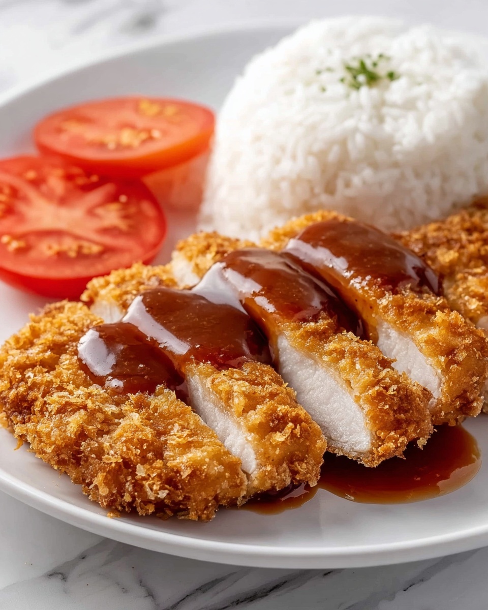 Crispy Chicken Katsu with Homemade Katsu Sauce Recipe - Recipe Image