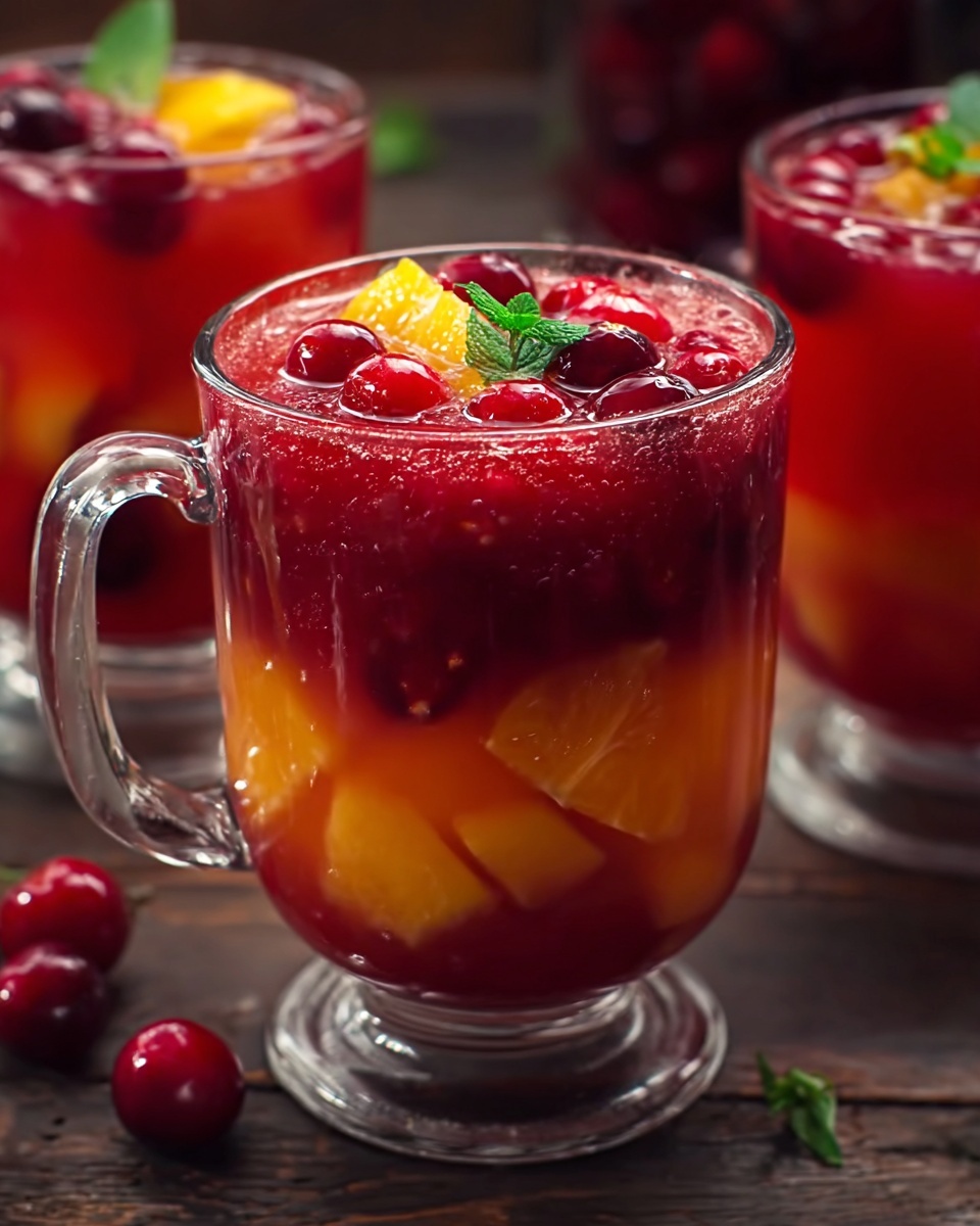 Cranberry Pineapple Festive Punch Recipe - Recipe Image