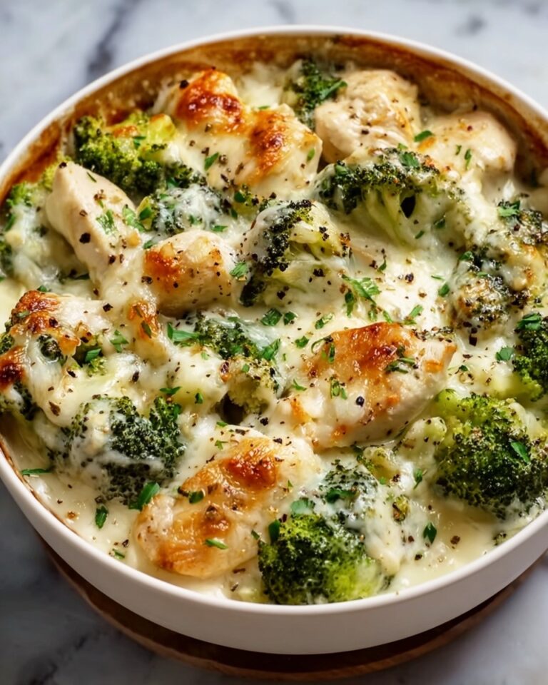 Chicken and Broccoli Baked Alfredo Recipe