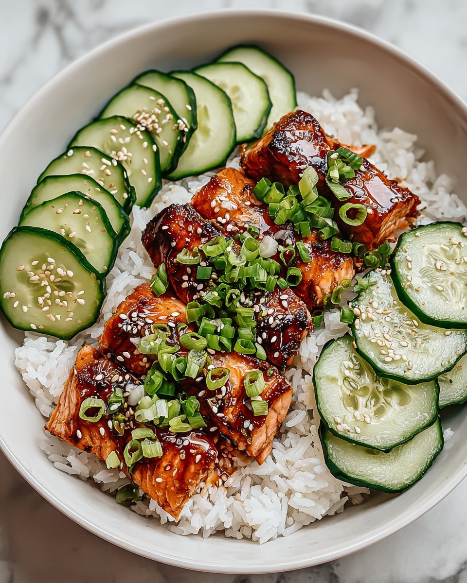 Spicy Salmon Bowls with Coconut Rice Recipe - Recipe Image