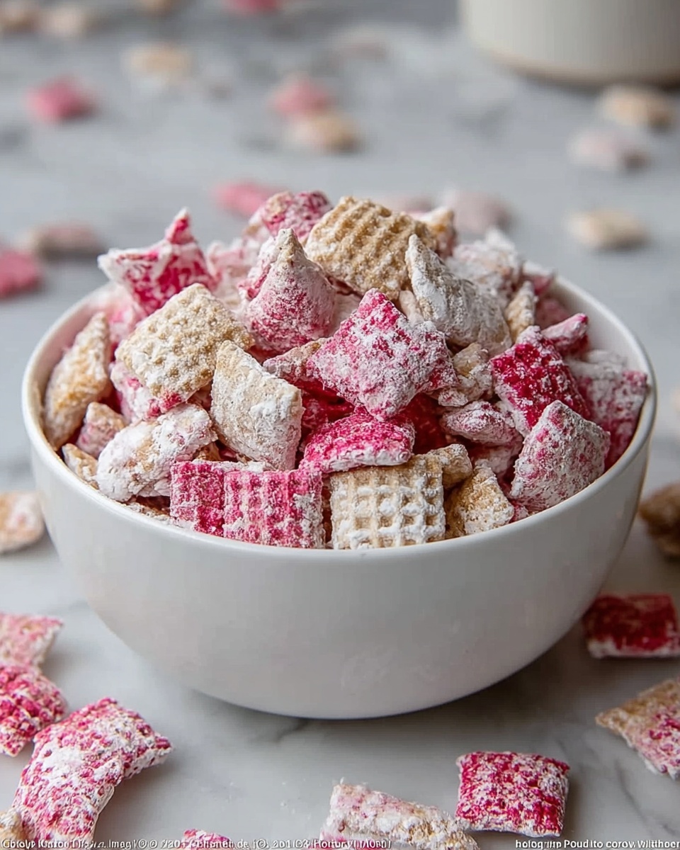 Cherry Cheesecake Puppy Chow Recipe - Recipe Image